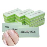 BlinkingNails Çift Taraflı Tırnak Tamponu Dosyası Profesyonel Tırnak Parlatma Bloğu 1000/4000 Kum Parlatıcı Manikür Tırnak Sanatı Araçları Doğal Tırnaklar İçin 12'li Paket