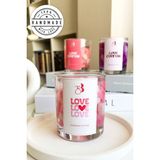 Bliss Beam Candle Decoration Aşk Büyüsü Kokulu El Yapımı Pembe Kalpli Dekorasyon Jel Mumu - Açık Pembe