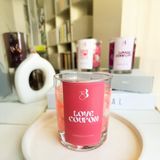 Bliss Beam Candle Decoration Çiçek Kokulu El Yapımı Açık Pembe Kalpli Dekorasyon Jel Mumu - Pembe - Beyaz