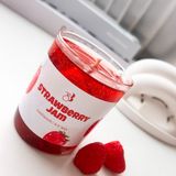 Bliss Beam Candle Decoration Çilek Kokulu El Yapımı Çilek Reçeli Dekorasyon Jel Mum