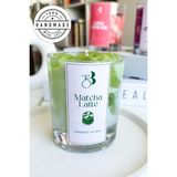Bliss Beam Candle Decoration Kahve Kokulu Doğal El Yapımı Matcha Çayı Dekorasyon Soya Mumu - Yeşil