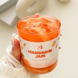 Bliss Beam Candle Decoration Mandalina Kokulu El Yapımı Mandalina Reçeli Dekorasyon Jel Mum - Turuncu