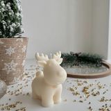 Bliss Beam Candle Decoration Yılbaşı Ren Geyiği Kokulu Soya Mumu - 1 Adet