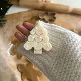 Bliss Beam Decoration Dekoratif Beyaz Yılbaşı Ağacı Küçük Kokulu Soya Mumu - 1 Adet