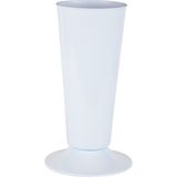 Bliss Silindir Kesme Dekoratif Çok Amaçlı 5.7 lt Beyaz Çiçek Vazosu Şemsiyelik