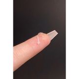 Blisse Piercing Kadın Şeffaf Antialerjik Bioplast Spiral Düz Hızma Piercing 1 Adet