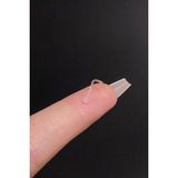 Blisse Piercing Kadın Şeffaf Antialerjik Bioplast Spiral Top Hızma Piercing 1 Adet - Standart - Beyaz