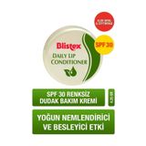 Blistex Daily Lip Conditioner - Yoğun Nemlendirme Etkili Günlük Dudak Bakım Kremi Spf30
