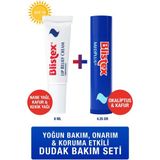 Blistex Kuru ve Çatlamış Dudaklara Onarıcı ve Ferahlatıcı Dudak Bakım Kremi- Med Plus Stick 4.25g.+ Kuru ve Çatlamış Dudaklar İçin Onarıcı ve Rahatlatıcı Dudak Bakım Kremi- Lip Relief Cream SPF15 6ml