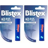 Blistex Medplus Stick Kuru ve Çatlamış Dudaklara Onarıcı ve Ferahlatıcı Dudak Bakım Kremi SPF 15 x2 (2 paketi)