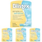 Blistex Sensitive - Hassas Dudaklar İçin Besleyici ve Nemlendirici Dudak Bakım Kremi 1 Adet (4 paketi)