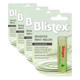 Blistex Sensitive Mint Melon Uzun Süreli Nemlenmeyi Destekleyen Kurtarıcı Dudak Bakım Kremi 4.25 g (4 paketi)