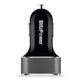 Blitzpower Çift Usb Çıkışlı 2.4a Universal Hızlı Araç Şarj Cihazı Siyah