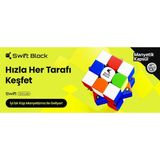 Block 355S 3x3 Rubik Küp Zeka Küpü 48 Mıknatıslı (Etiketsiz) Tr Resmi Satıcısı (Gan Üretimidir) - Çok Renkli