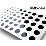 BLOCKED Web Kamerası/Kamera Vinil Kapakları | 57 Düşük Yapışmaz Yeniden Kullanılabilir Web Kamerası Çıkartması | 3 Boyut | Siyah 57'li Paket (Sessiz Mat)