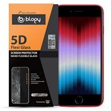 Blogy iPhone Se 2022/2020 Flexi 5D Tam Korumalı Hd Nano Dayanıklı Esnek Şeffaf Ekran Koruyucu