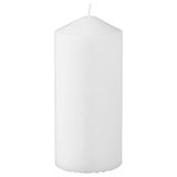 Blok mum, beyaz, 45 saat, 14 cm