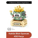 #Blokpuzzle Kaktüs Blok Oyuncak 450 Parça Yapı İnşa Seti Eğitici Zeka Geliştirici Montaj Puzzle Stem Tasarım Motor Becer