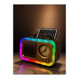 BLOMSTER Everton Rt-711 Led Solar Enerjili Saat Özellikli Bluetooth Radyo Müzik Çalar