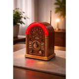 BLOMSTER Everton Rt-752 RGB Led Işıklı Nostaljik Bluethoot Radyo Müzik Çalar