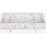 Blomus Abento 30X18 cm Mermer Ayaklı Dekoratif Tepsi Skulptürel Tasarım - Beyaz