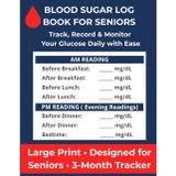 Blood Sugar Log Book for Seniors (Ages 50+): Large Print Glucose Tracker for Easy AM & PM Monitoring, Medication Notes & Daily Readings: Track Your ... Format | Perfect for Seniors, Diabetics
