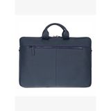 Bloom Urban Shell Pro 13-14" Midnight Navy Hakiki Deri Laptop / Macbook Çantası