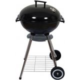Blooma Eiger Kömürlü Mangal Siyah 44 cm Kapaklı ve Tekerlekli Tasarım 15 kg Ağırlık