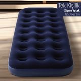 Blooma Tek Kişilik Şişme Yatak 185 x 76 x 22 cm Ortopedik Tasarım ile Konforlu Kullanım