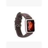 BloomBand Crimora Kahve Deri Apple Watch Kordonu-44/45/46/49mm