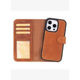 BloomCase Apple iPhone 16 Pro Max – Urban Moccasin Hakiki Deri Cüzdanlı Telefon Kılıfı