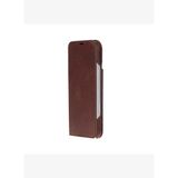 BloomCase Magic Wallet Saddle Brown Apple iPhone 17 Pro (6.3") Hakiki Deri Çıkarılabilir Cüzdanlı Telefon Kılıfı