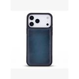 BloomCase MONO Midnight Marine Apple iPhone 17 Pro (6.3") Hakiki Deri MagSafe Kılıf