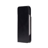BloomCase Sonat Obsidian Black Hakiki Deri iPhone 17(6.3") Folio Kılıfı