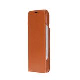 BloomCase Sonat Urban Tan Hakiki Deri iPhone 17 Air(6.5") Folio Kılıfı
