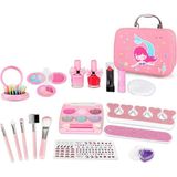 Bloomie Aynalı Organizer Çantalı Sürülebilir Çocuk Makyaj Güzellik Seti