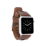 BloominBag Alpine 44/45/46/49 mm Heritage Saddle Kahverengi Deri Apple Watch Akıllı Saat Kordon