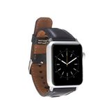 BloominBag Alpine Noir 44/45/46/49 mm Siyah Deri Apple Watch Akıllı Saat Kordon