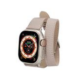 BloominBag Alpine Slim Double Tour Dune Brown Deri Apple Watch Kordonu