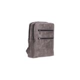 BloominBag Atelıer Ash Gray Hakiki Deri Laptop – 16” Uyumlu Sırt Çantası Gri