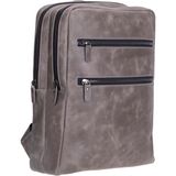 BloominBag Atelıer Ash Gray Hakiki Deri Laptop Sırt Çantası – 16” Uyumlu - 31x40x15cm - Gri