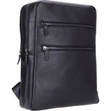 BloominBag Atelıer Onyx Black Hakiki Deri Laptop Sırt Çantası – 16” Uyumlu - 31x40x15cm - Siyah