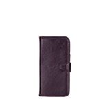 BloominBag Aurel Magna Cerise Bloom Iphone 16 Pro Magsafe Uyumlu Wallet Case Mor Deri Telefon Kılıfı
