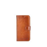 BloominBag Aurel Magna Iphone 16 Pro Golden Tan Deri Rfid Korumalı Magsafe Kahverengi Uyumlu Cüzdan Telefon Kılıfı