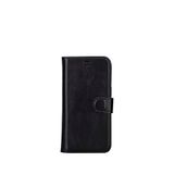 BloominBag Aurel Magna Iphone 16 Pro Onyx Black Deri Rfid Korumalı Magsafe Uyumlu Siyah Cüzdan Telefon Kılıfı