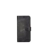 BloominBag Aurel Magna Sandy Stone Iphone 16 Pro Magsafe Uyumlu Wallet Case Siyah Gri Deri Telefon Kılıfı
