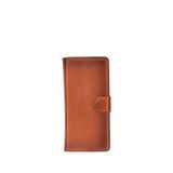 BloominBag Aurelio Siena Tan Samsung Galaxy Z Fold7 Taba Deri Cüzdan Telefon Kılıfı