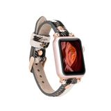 BloominBag Bloomband Signature Wild Zebra Leather Apple Watch 44/45/46/49 mm Akıllı Saat Kordon