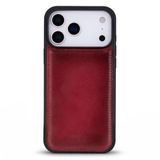 Bloominbag Bloomcase Mono Crimson Flame Apple Iphone 17 Pro Max(6.9") Hakiki Deri Magsafe Kılıf