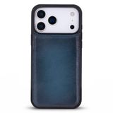 Bloominbag Bloomcase Mono Midnight Marine Apple Iphone 17 Pro (6.3") Hakiki Deri Magsafe Kılıf